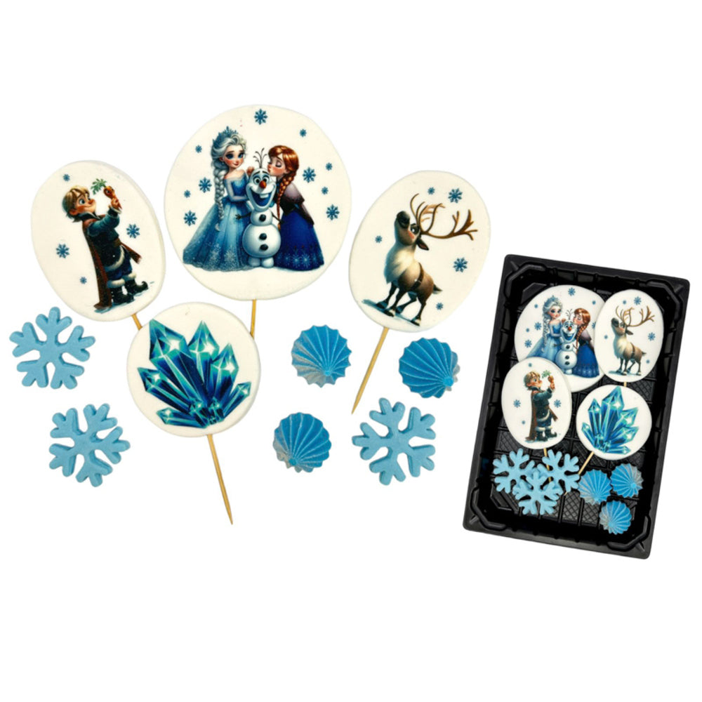 Sugar Paste Decorations - Ready-to-Use Sweet Ornaments for Festive Cakes and Pastries