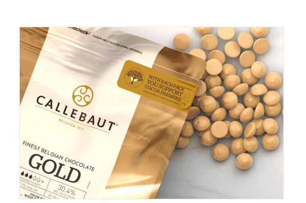 Ciocolata Belgiana Callebaut Gold ,Caramelizata,300 gr,Vrac(punga cu sigiliu)