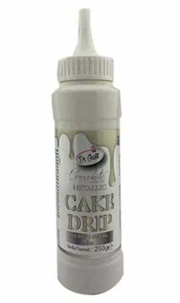 Cake drip, ciocolata temperata,alb, 250 gr, dr gusto