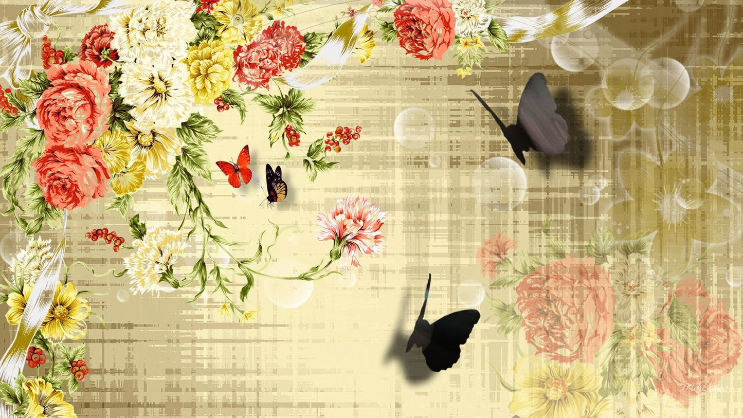 Imagine Comestibilă - Vintage Flowers
