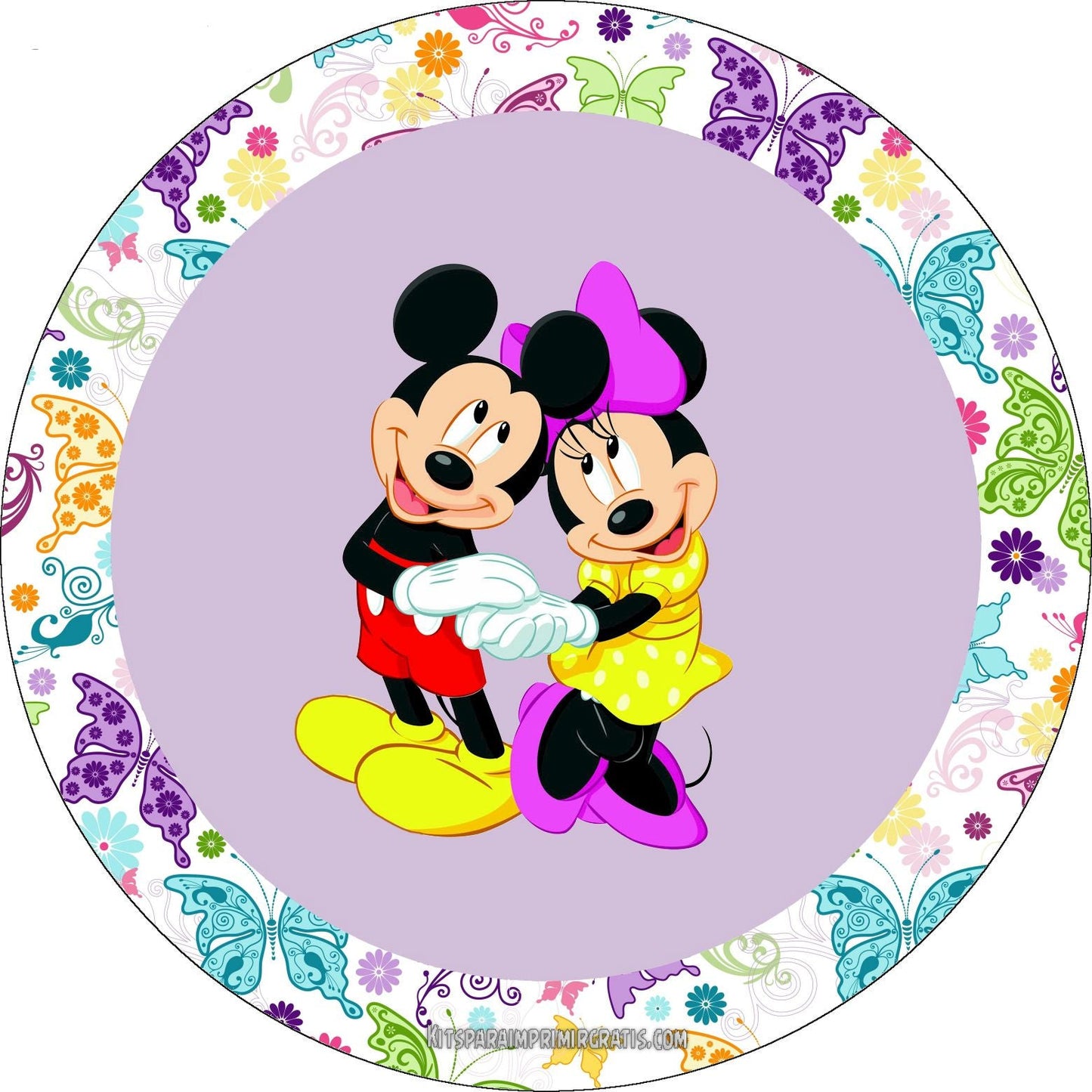Imagine Comestibilă - Minnie& Mickey