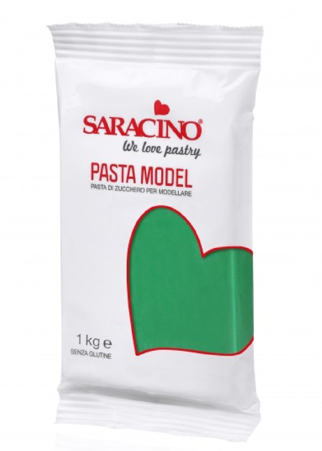 Pasta de zahar pentru acoperire si modelaj Premium,Saracino, Verde, 1 kg