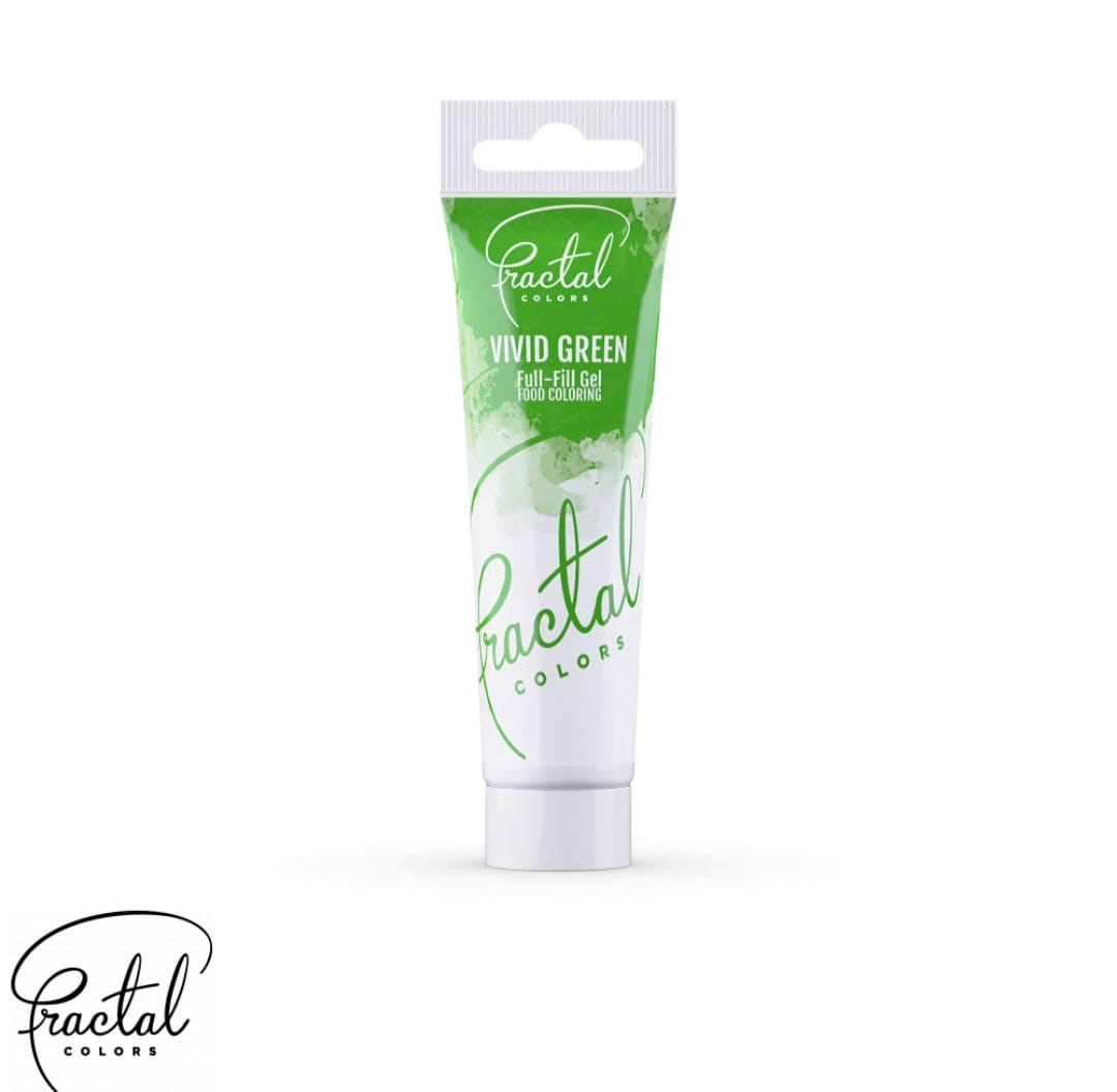 Colorant gel Fractal, Verde iarba, 30 Gr