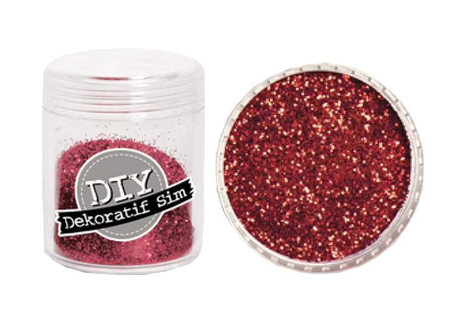 Glitter sclipici , rosu 10 gr, noncomestibil pentru machete si decor
