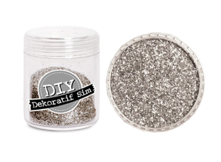 Glitter sclipici , argintiu 10 gr, noncomestibil pentru machete si decor