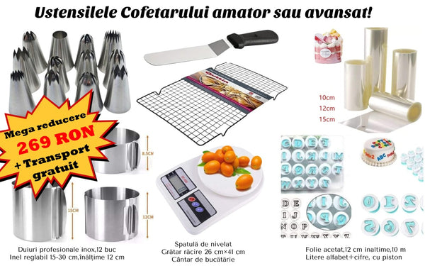 KIT complet, Ustensilele Cofetarului Priceput