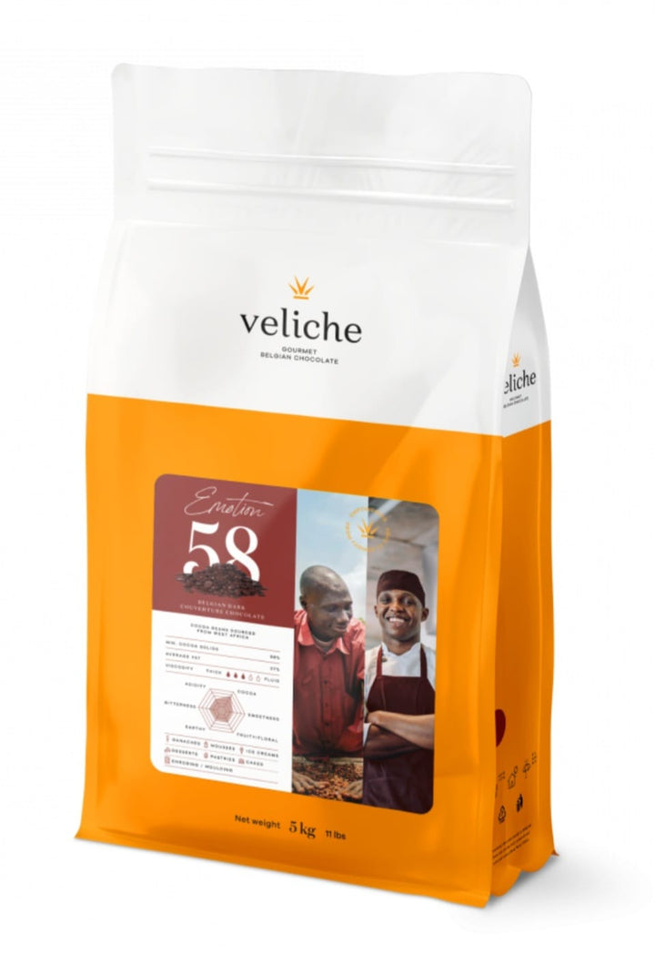 Ciocolata amaruie, dark , 58% Cacao, Veliche, 10 kg