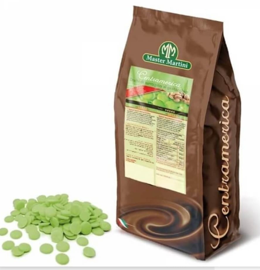 Ciocolata Verde, aroma de Fistic, 1 kg, Centramerica Master Martini