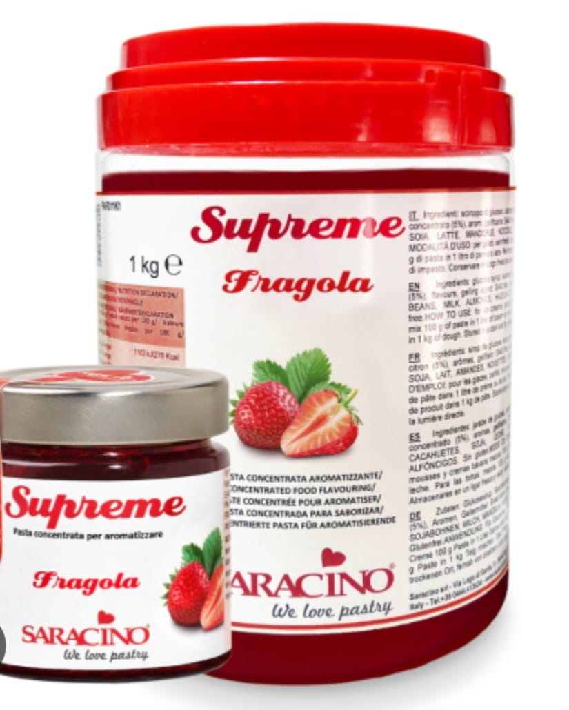 Pasta concentrata, Capsuna, 100%,Saracino, 1 kg,