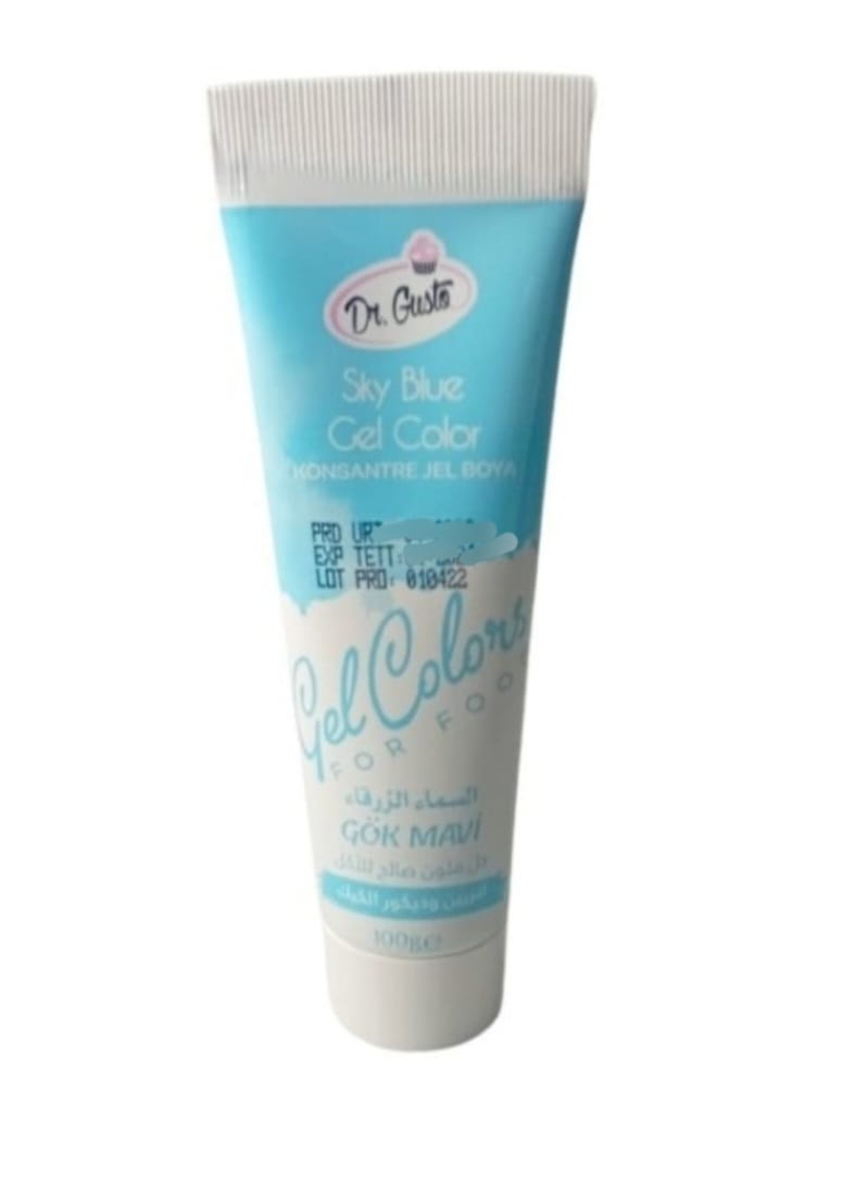 Colorant gel alimentar, 100 grame, albastru cer, Sky blue