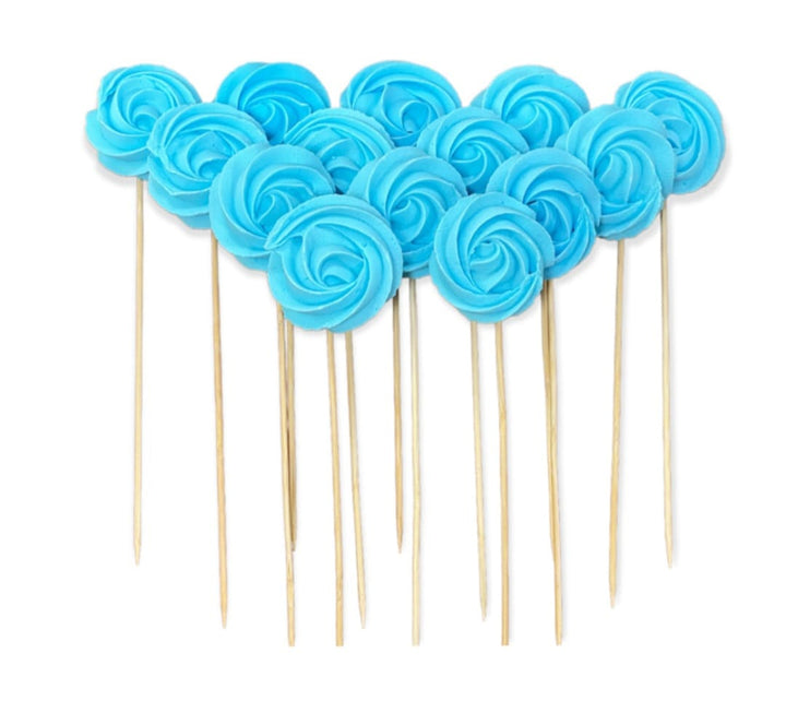 Bezele mari, Albastre, prevazute cu bat de sustinere, 14 buc (copie)