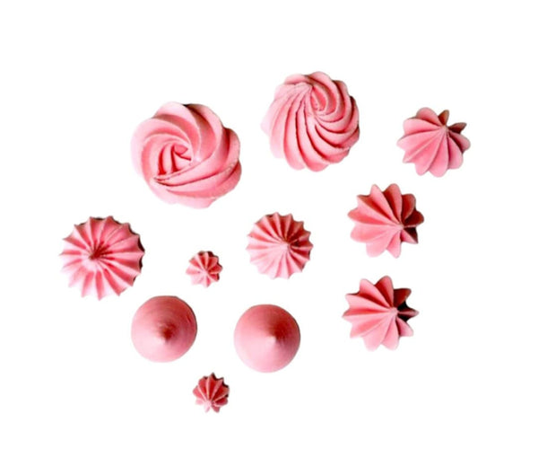 Mini bezele Roz diverse, 9 buc