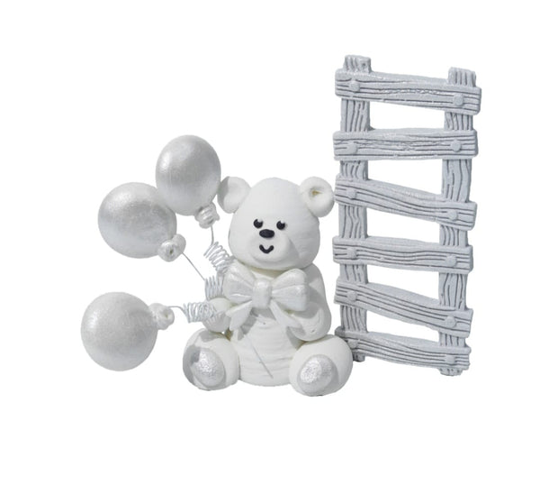 Decoratiuni pasta de zahar, Urs, baloane, scara