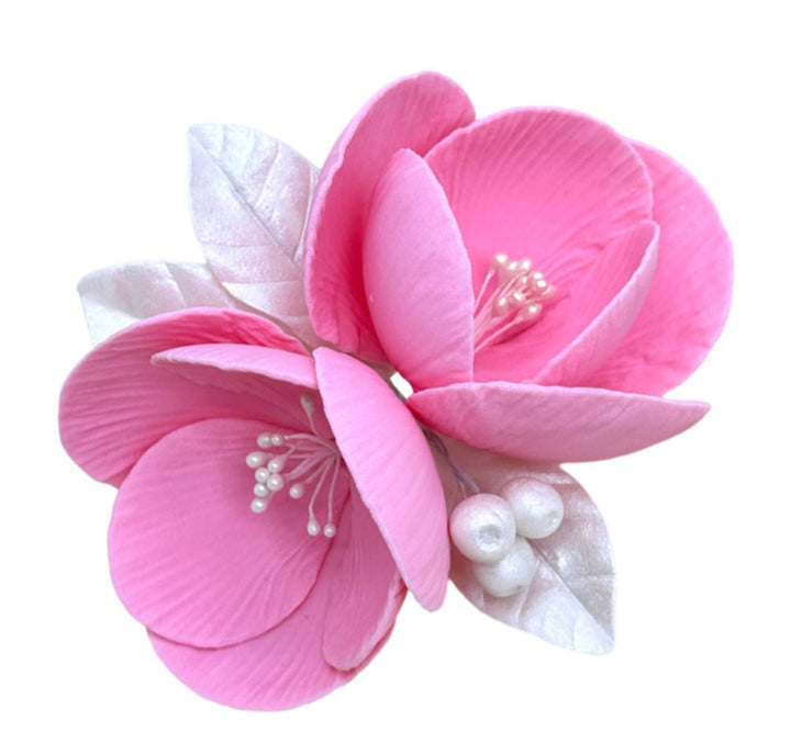 Decoratiuni pasta de zahar, Orhidee,Roz 2, marime mare