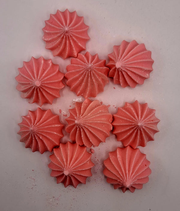 Mini bezele roz, 9 buc