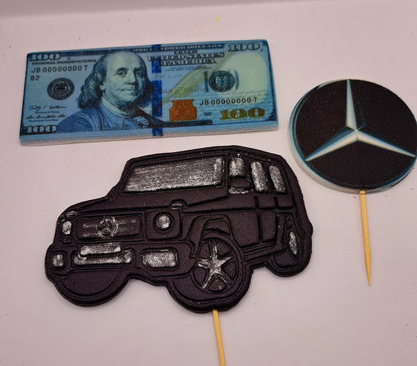 Decoratiuni pasta de zahar, Mercedes dolari