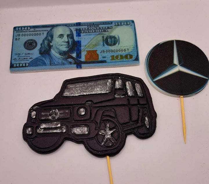 Decoratiuni pasta de zahar, Mercedes dolari