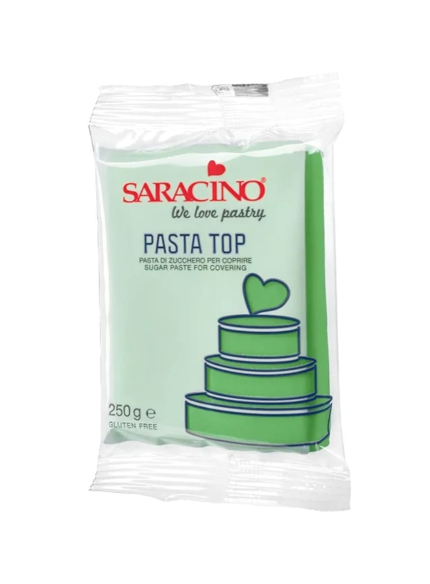 Pasta de zahar, Top pentru acoperire , 1 KG, verde Saracino