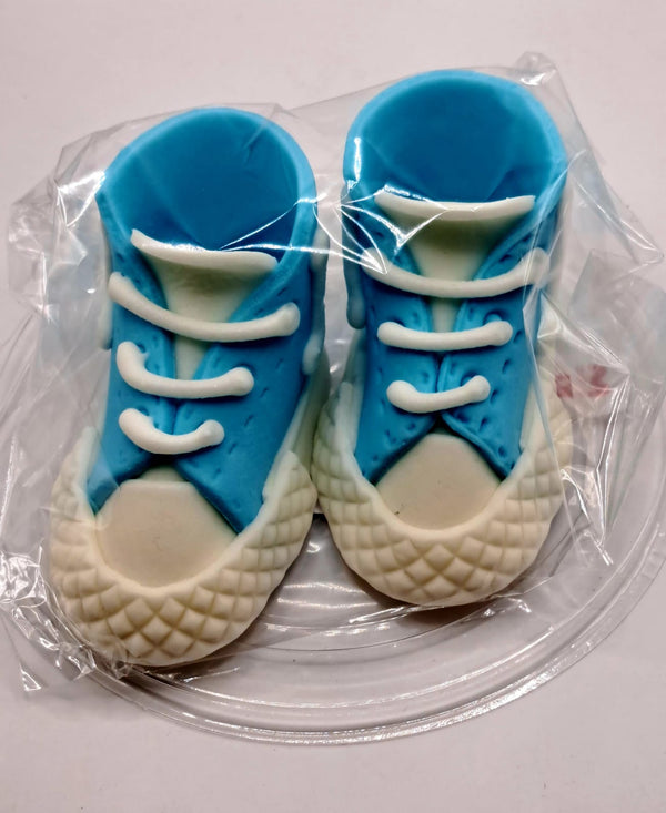 Decoratiuni pasta de zahar, botosei albastru, botez