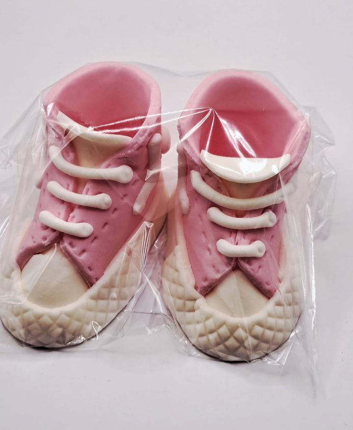 Decoratiuni pasta de zahar, botosei roz, botez