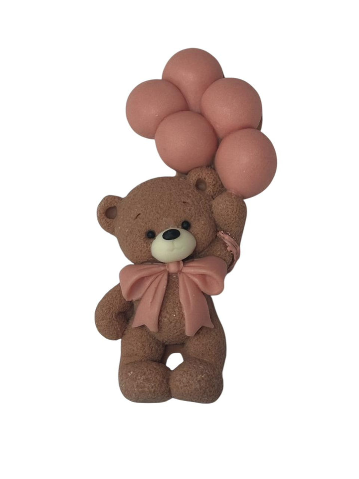 Decoratiuni pasta de zahar, Urs, baloane roz