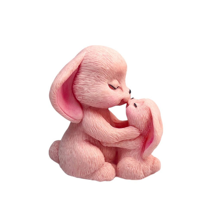 Decoratiuni pasta de zahar,Iepure , love, culoare roz baby