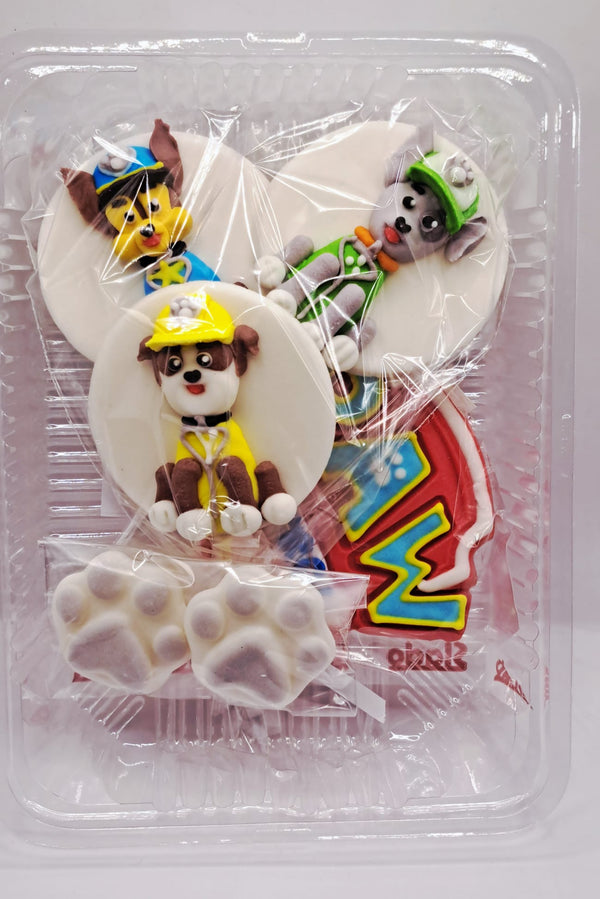 Decoratiuni pasta de zahar, patrula catelusilor 2