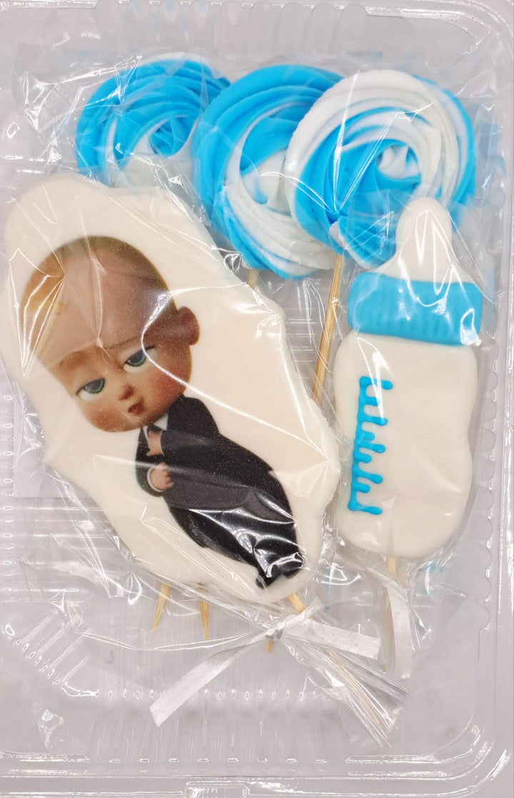 Decoratiuni pasta de zahar, baby boss, bezele