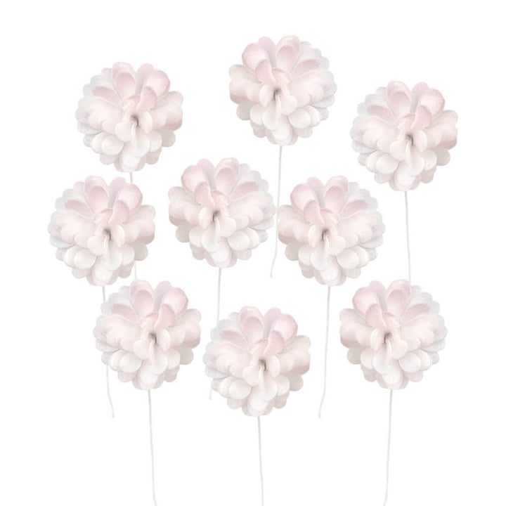 Decoratiuni din vafe comestibile, flori roz nr 2