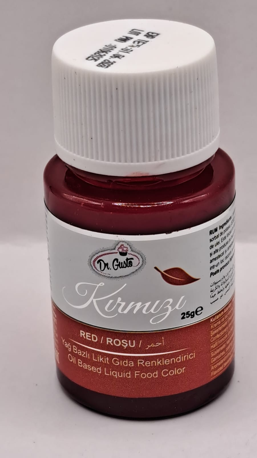 Colorant liposolubil Lichid, Rosu , pentru ciocolata, Dr Gusto , 25 gr