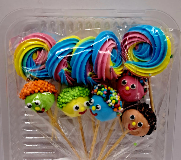 Decoratiuni pasta de zahar, bezele colorate, figurine