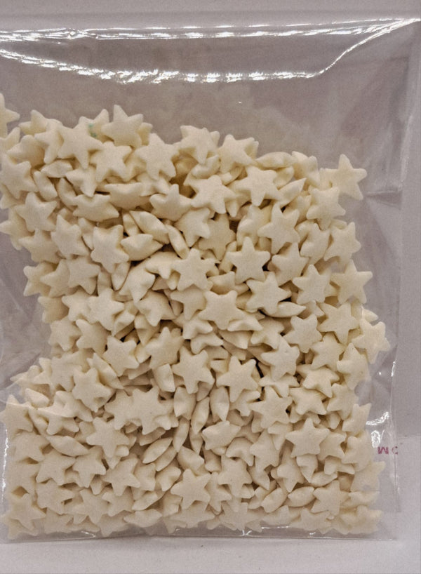 Perle comestibile, stea alba confeti, 20 gr