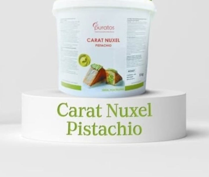Cremă de Fistic 15% Termostabilă, Carat Nuxel, Puratos, 5 Kg