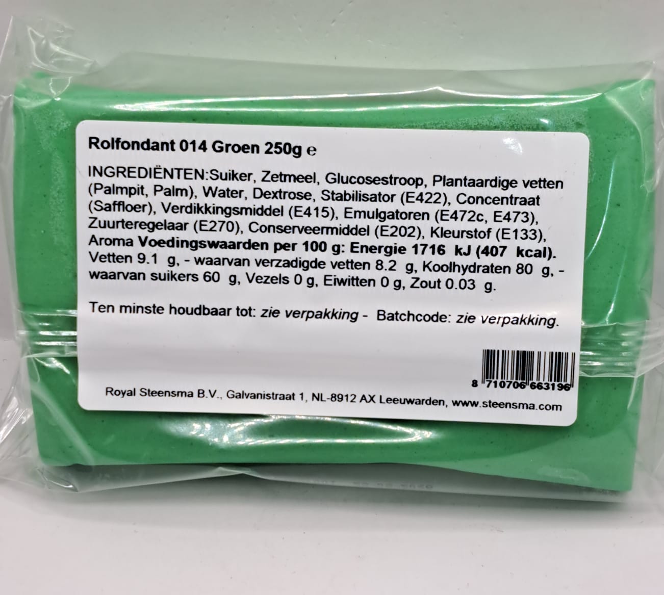 Fondant, 250 gr, Verde