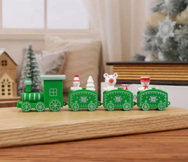 TRENULET Verde , decor tort sarbatori