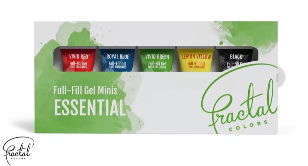 Colorant gel Fractal, 5 culori*12 gr