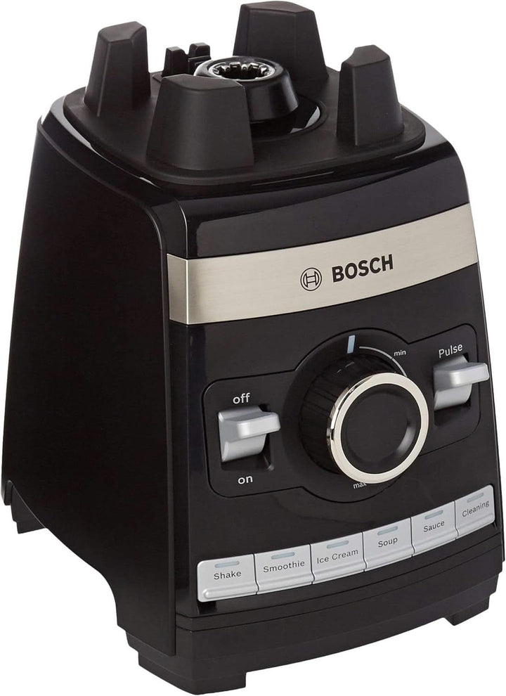 Bosch Standmixer Vitaboost MMBH6P6B, 6-Klingen-Edelstahlmesser, 2,5L Tritan-Mixbehälter, Stopfer, 6 Automatikprogramme, Rezeptbuch, Bpa-Frei, Einfache Reinigung, 45,000 U/Min, 1600 W, Schwarz