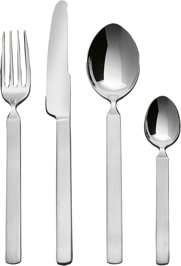 Alessi 4180S24 Dry Besteckset 24T Teilig Aus Edelstahl, Silber