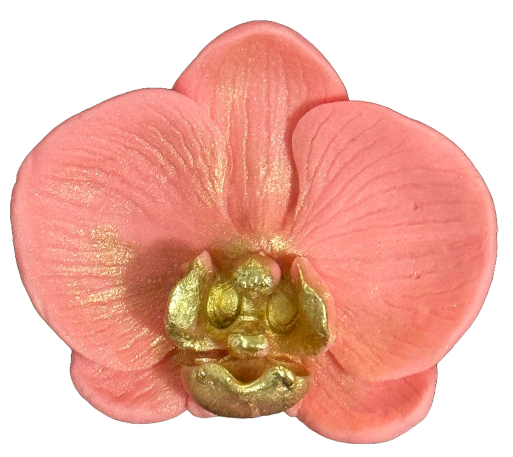 Decoratiune comestibila din zahar, Orhidee roz - Nati Shop 