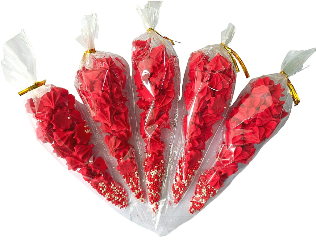 Set bezele si sprinkles pentru decorare - rosu - Nati Shop 