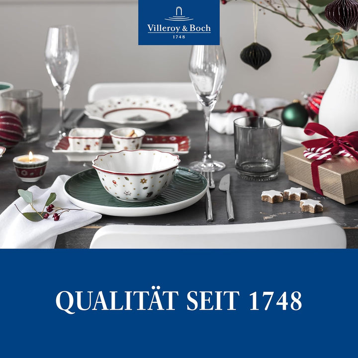 Villeroy & Boch – Toy'S Delight Dip Set 4 Teilig, Servierplatte Mit Schälchen, Dipschälchen Set, Weihnachten, Tischdekoration Toys, Serviertablett, Schalen, Weihnachtsdeko Innen, Premium Porzellan