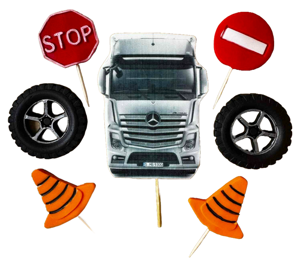 Set decoratiuni comestibile, "Tirul, pasiunea mea" Decoratiuni din Pasta de Zahar Nati Shop