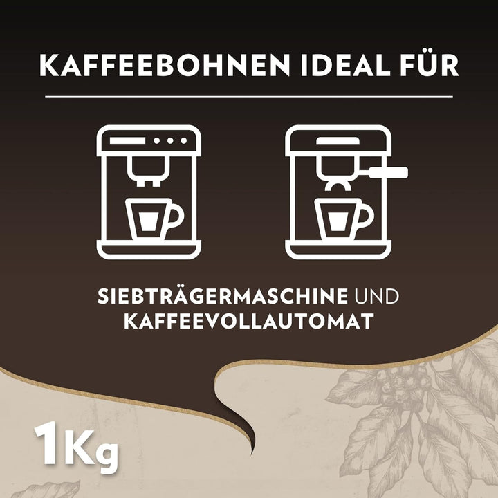 Lavazza, Espresso Maestro, Kaffeebohnen Für Espressomaschinen, Ausgewogener & Aromatischer Frucht- Und Blumengeschmack, Intensität 9/10, 100 % Bio Arabica & Robusta, Langsame & Sanfte Röstung, 1 Kg