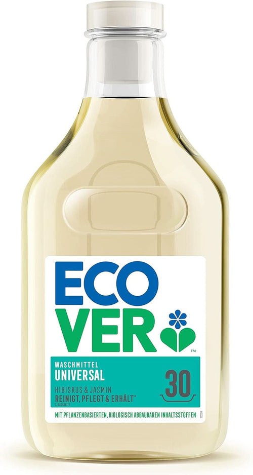 Detergent universal pentru rufe Ecover Hibiscus & Jasmine (5L/100 de spălări), Detergent lichid cu ingrediente pe bază de plante, Detergent nutritiv pentru păstrarea și protejarea hainelor Naty Shop