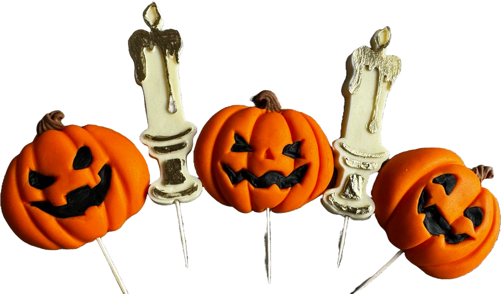 Set 5 decoratiuni comestibile din zahar, Halloween