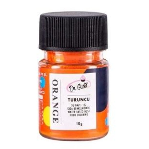 Colorant pudra hidrosolubil,10 grame pentru pasta de zahar si creme, portocaliu