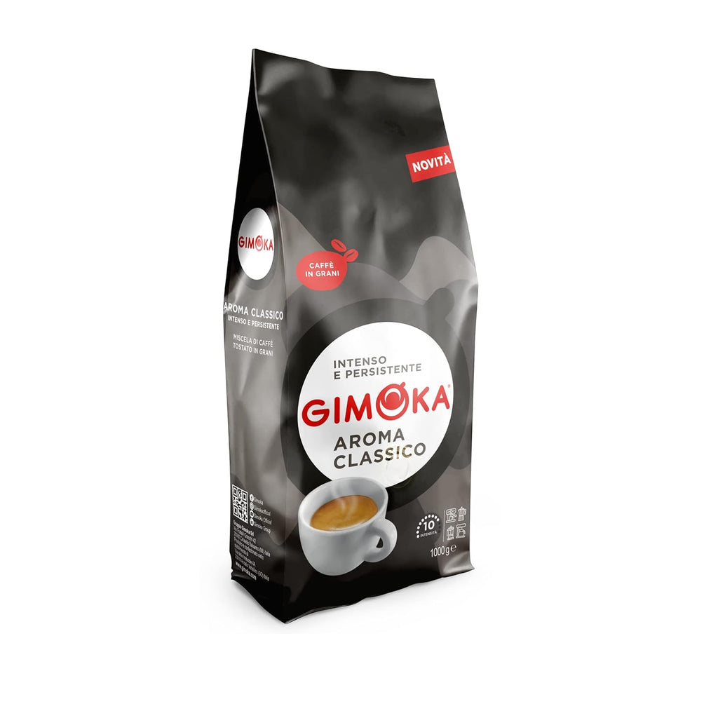 Gimoka – Kaffeebohnen – 1 Kg – Gran Bar Mischung – Intensität 12 – Hergestellt in Italien – 1Kg Packung