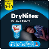 HUGGIES Drynites scutece de noapte, pentru băieți 4-7 ani (17-30 kg), 30 bucăți Naty Shop 17-30 Kg 10 buc