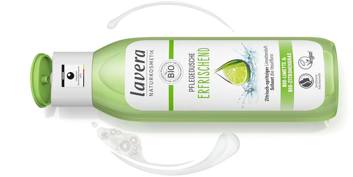 Lavera, Gel de duș răcoritor cu lămâie verde organică, 250 ml