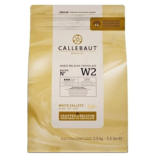 Ciocolata alba, w2, 28%, 2.5 kg